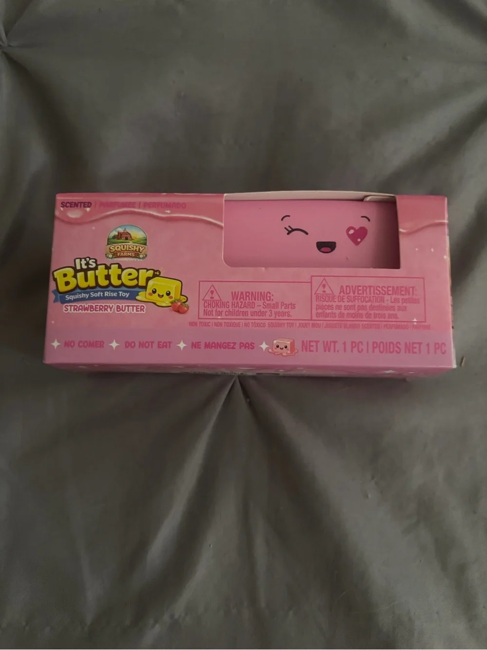 Squishy Sam’s It's Butter Strawberry Butter Scented Kids Bath Toy - Pink